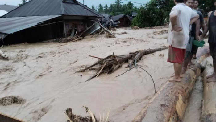 Kondisi banjir bandang yang terjadi di sejumlah wilayah di Provinsi Sumatera Utara pada November 2025 lalu.