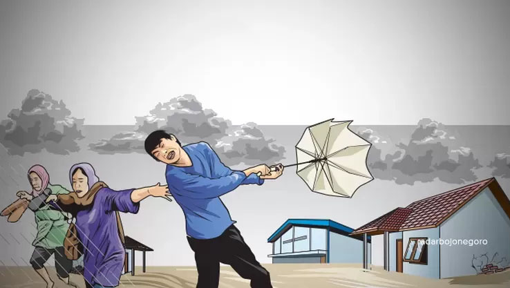 Ilustrasi Bencana Hidrometeorologi