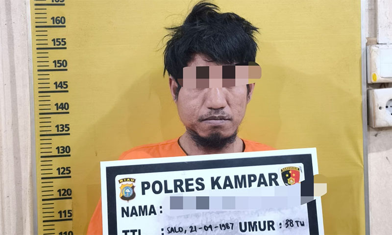 Tim Resmob menangkap pria berinisial IH (38), warga Kelurahan Kumantan, Kecamatan Bangkinang, Kabupaten Kampar, Rabu (21/1/2026).