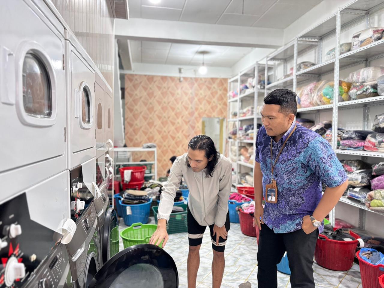 Usaha laundry express, yang didukung melaluii pinjaman BRI