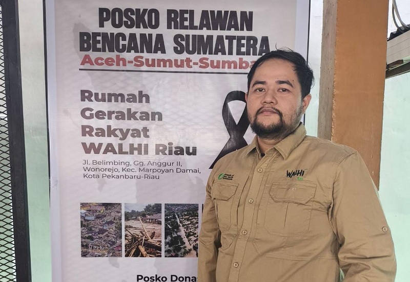Manajer Kampanye dan Pengarusutamaan Keadilan Iklim Walhi Riau Ahlul Fadli