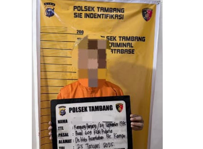 Jajaran Polsek Tambang berhasil membekuk seorang pria berinisial RI (29) pelaku pencurian di Kecamatan Binawidya, Kota Pekanbaru, Senin (26/1/2026) malam