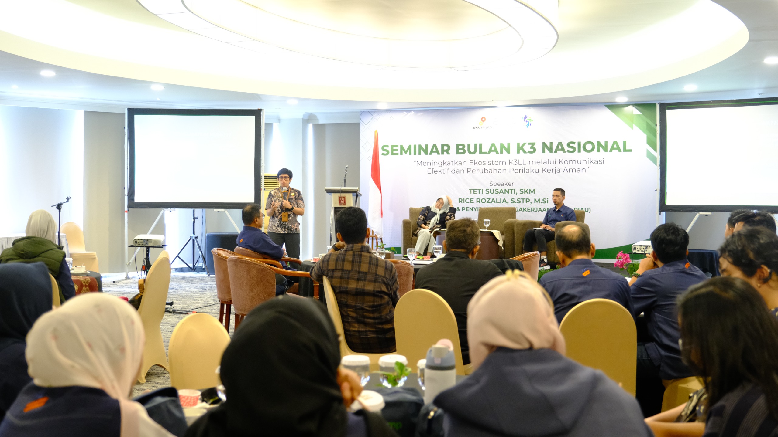 EMP Bentu - Korinci Baru menggelar seminar K3LL dalam rangka memperingati Festival Bulan K3 Nasional, Kamis (29/1/2026)