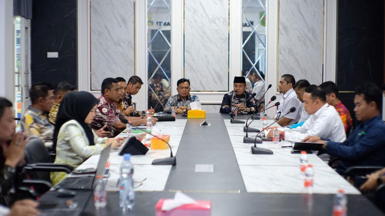 Koordinasi pembahasan RKA 2026 antara Pemkab Kepulauan Meranti, SKK Migas Wilayah Sumbagut, dan KKKS, Kamis (29/1/2026), di Kantor Dinas PUPR Kepulauan Meranti.