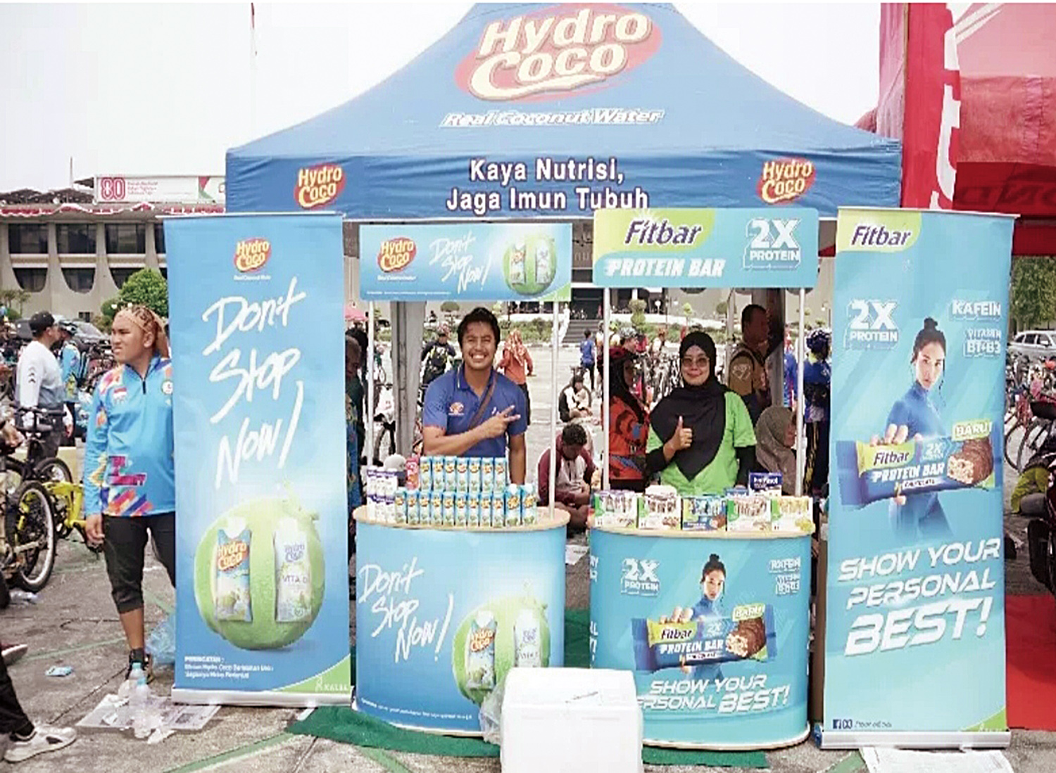 Stan Hydro Coco hadir saat mendukung iven Gowes yang ditaja Riau Pos, beberapa waktu lalu.