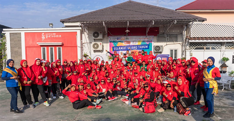 Klub Pesona Sehat Rayakan HUT ke-21 di homebase-nya Jalan Delima, dengan menggelar berbagai kegiatan positif bersama masyarakat, Rabu (4/2/2026).