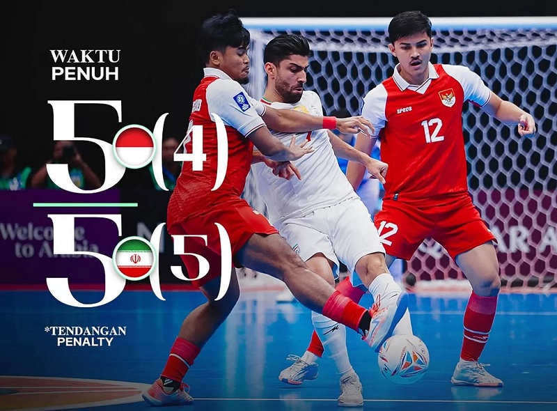 Timnas Futsal Indonesia harus puas menjadi runner-up Piala Asia Futsal 2026 usai menelan kekalahan dramatis dari Iran di Indonesia Arena, Jakarta pada Sabtu (7/2/2026) malam.