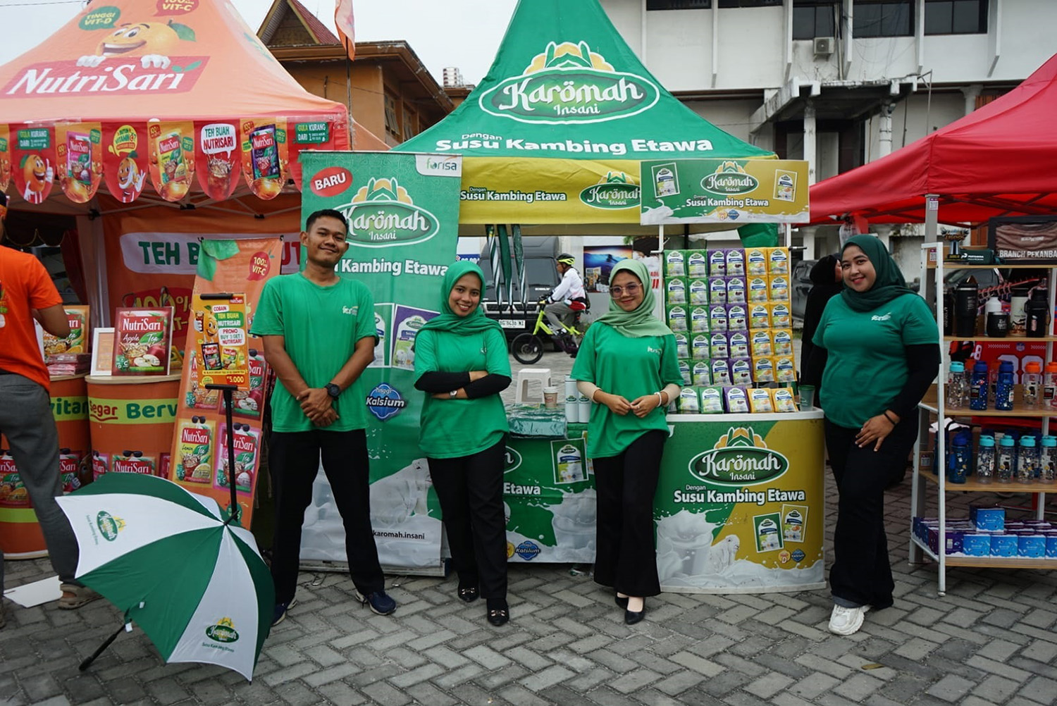 PT Forisa Nusapersada turut hadir men&shy;dukung acara Riau Pos Fun Bike 2026 di Pekanbaru, Ahad (8/2/2026).