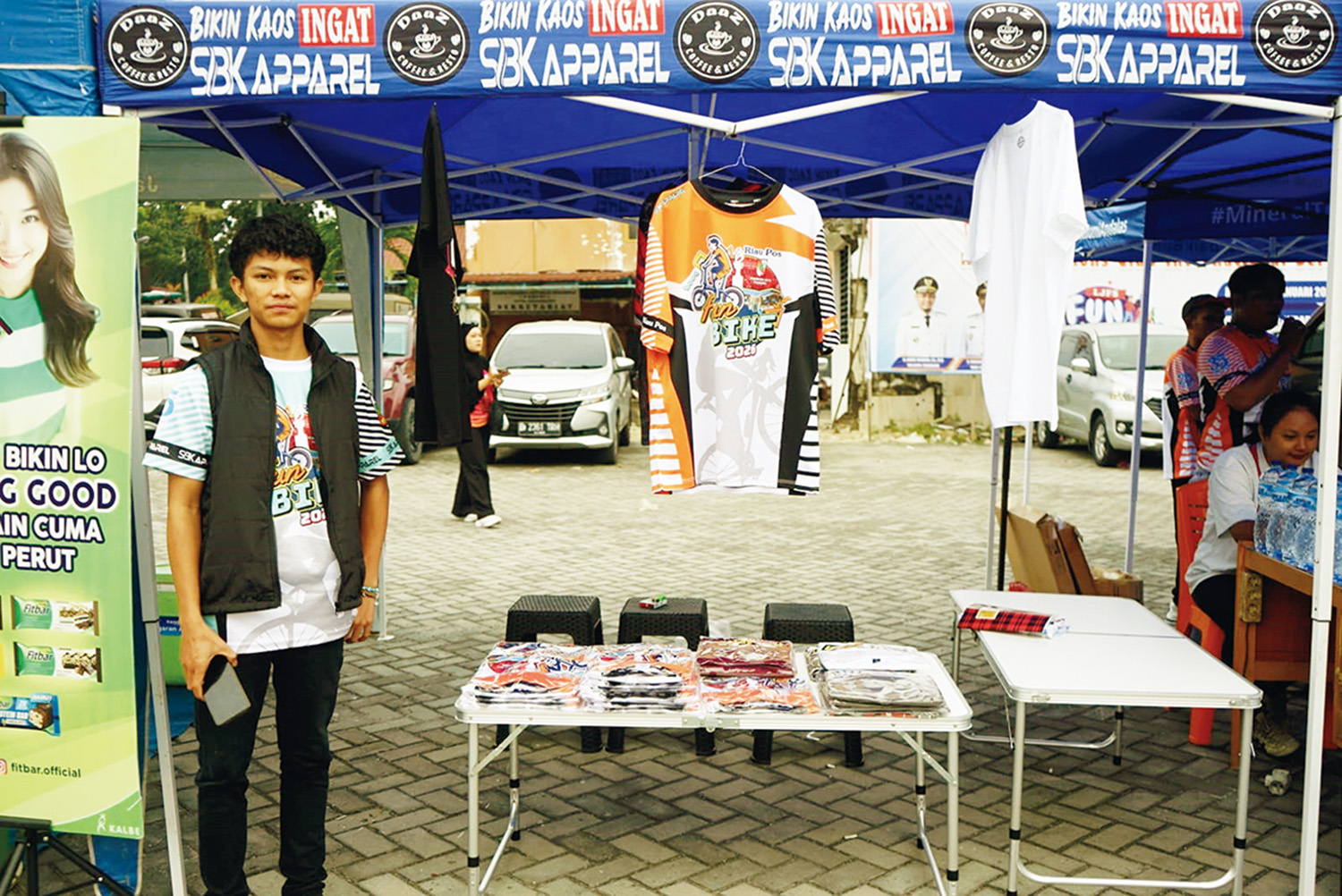 Stand SBK turut hadir mendukung Riau Pos Fun Bike 2026 di Pekanbaru,  Ahad (8/2/2026).