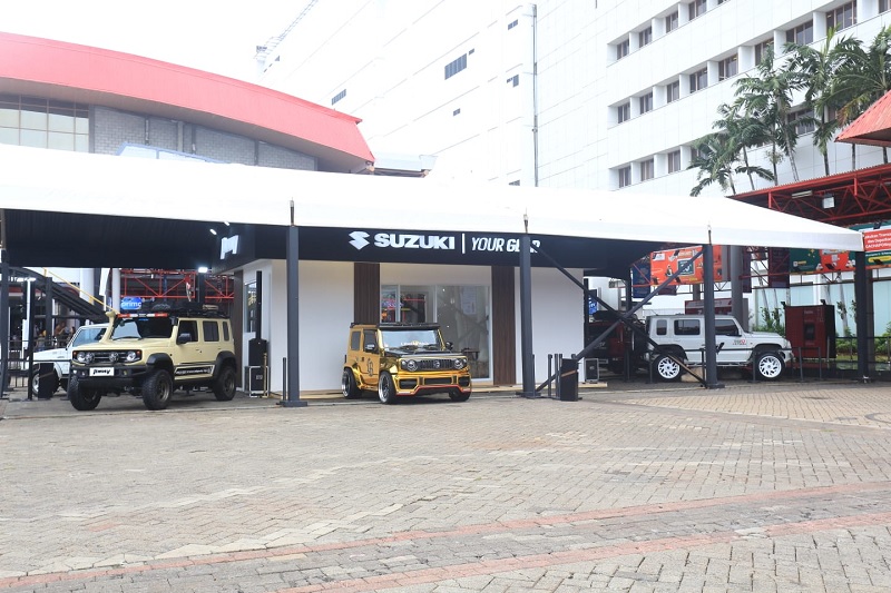 Keempat mobil Jimny Custom Contes selama IIMS 2026 di Jakarta 5-15 Febuari 2026