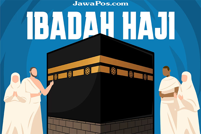 Ilustrasi ibadah Haji.