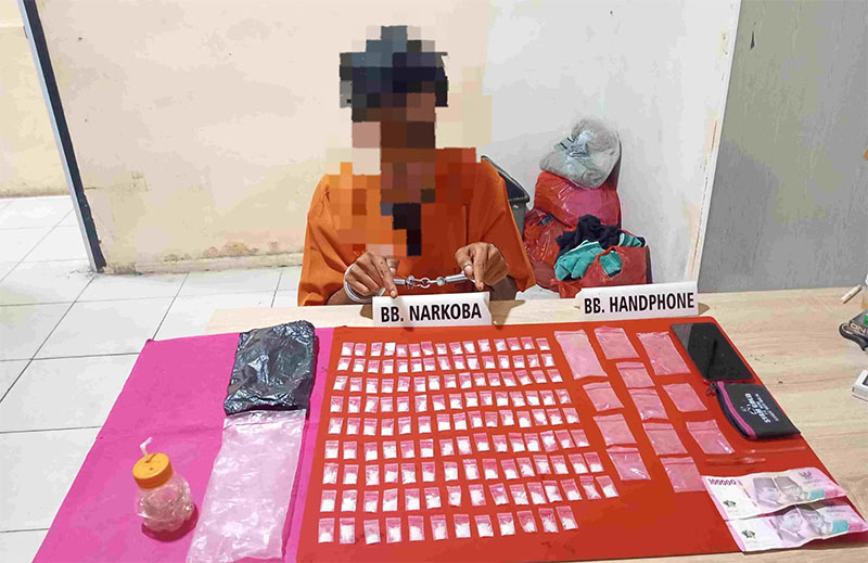 Satnarkoba Polres Kampar menangkap pelaku narkotika di Dusun Jawi-jawi, Desa Koto Perambahan, Kecamatan Kampa, Kabupaten Kampar, Rabu (11/2/2026)