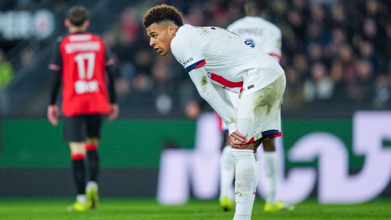 D&eacute;sir&eacute; Dou&eacute; tidak dapat mencegah kekalahan Paris Saint-Germain dari mantan klubnya, Rennes.
