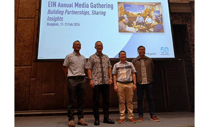 Manajemen Epson Indonesia pada acara media gathering yang dilaksanakan di Bangkok, 11-13 Febuari 2026.