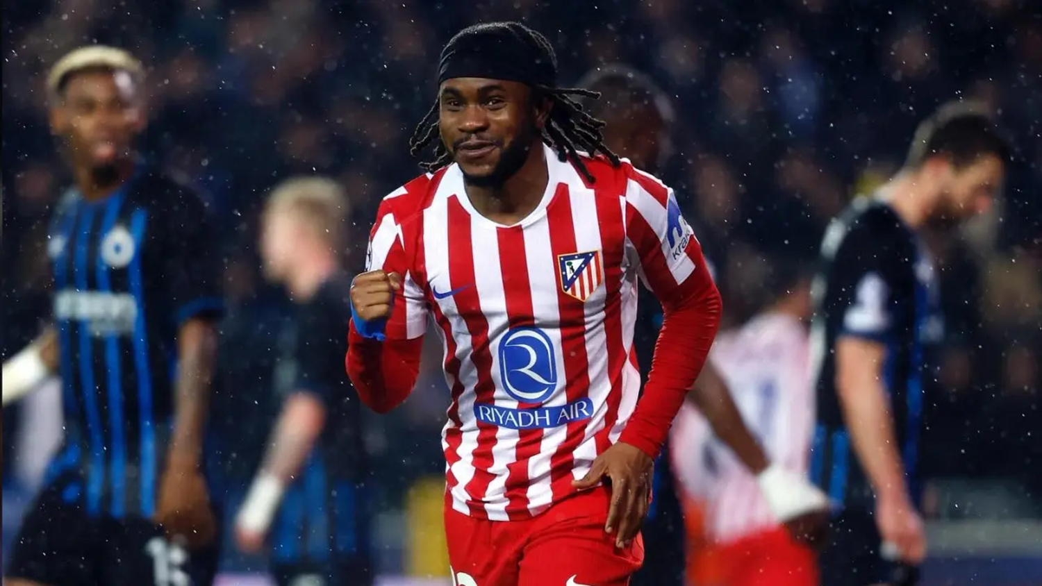 Wide attacker Ademola Lookman menjadi pemain kunci Atletico Madrid dalam upaya mengatasi perlawanan Club Brugge di Riyadh Air Metropolitano Kamis (25/2/2026) dinihari. 