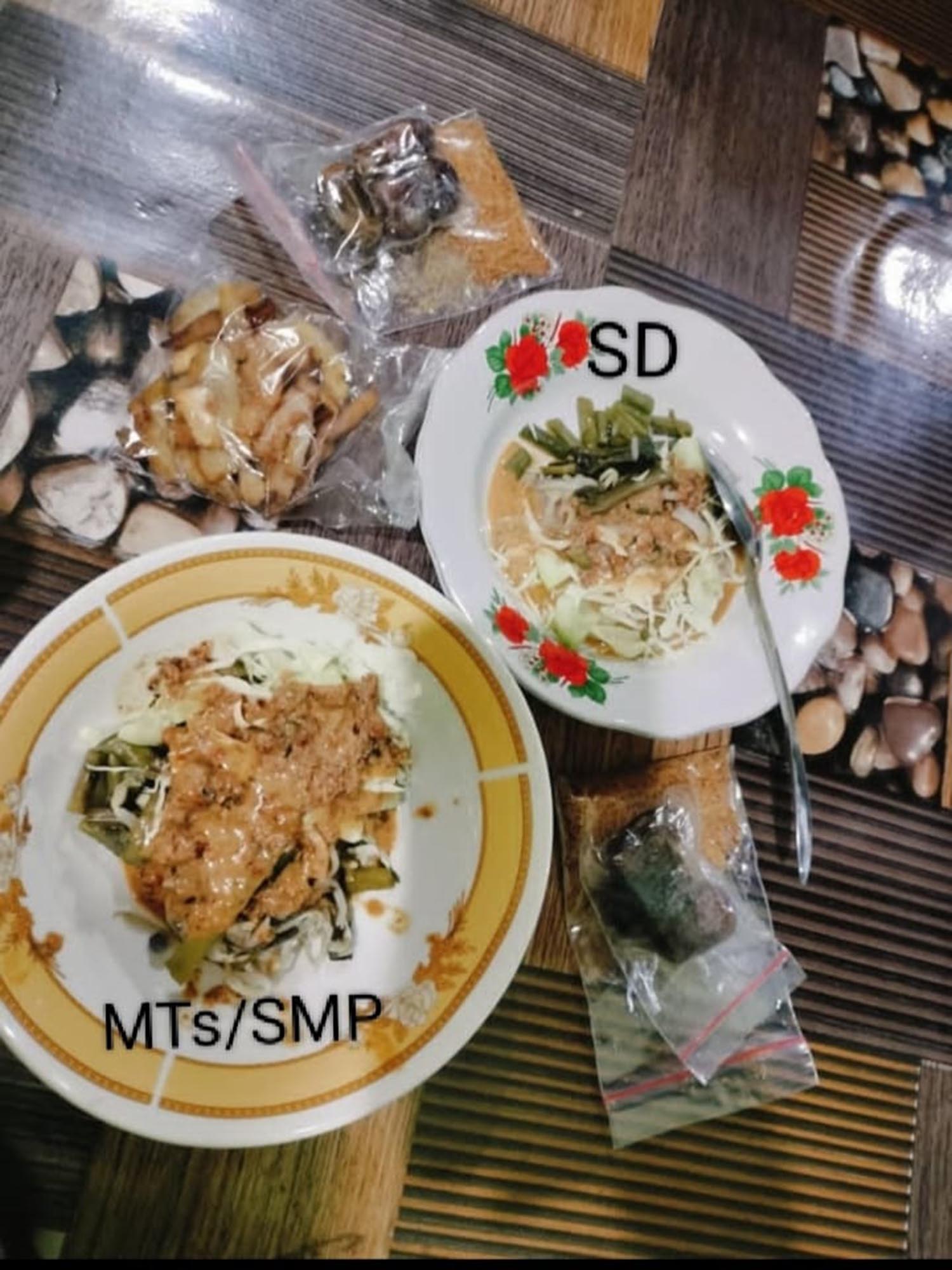 Menu MBG dikeluhkan pihak sekolah dan orang tua di Desa Sungai Tonang, Kecamatan Kampar Utara Kabupaten Kampar, Rabu (25/2/2026).&nbsp; 