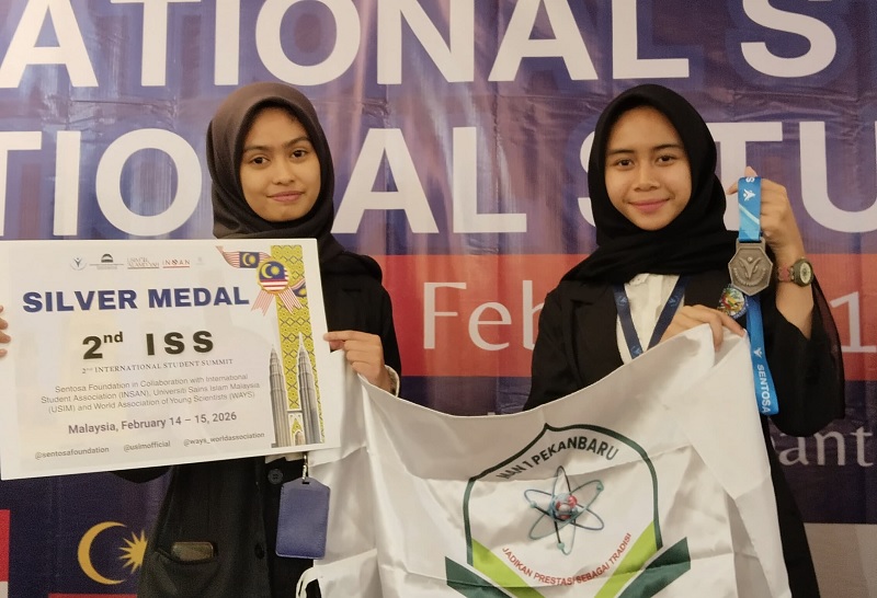 Siswa MAN 1 Pekanbaru peraih penghargaan International Student Summit 2026, belum lama ini.