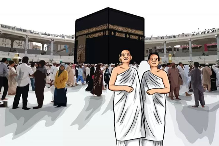 Ilustrasi Haji. 