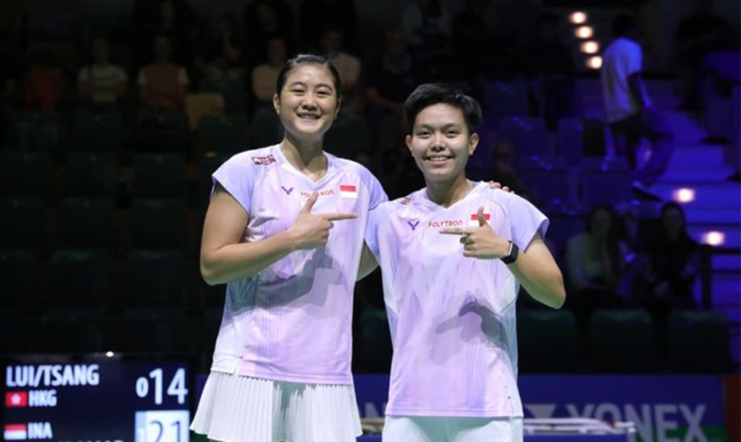 Ganda putri Amallia Cahaya Pratiwi (kanan) dan Siti Fadia Silva Ramadhanti dengan modal sebagai semifinalis German Open bakal menjalani All England 2026 di Utilita Arena Birmingham, Inggris, hari ini,