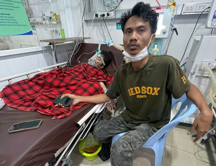 Kondisi Susi saat mendapatkan perawatan di rumah sakit di Kamboja. 