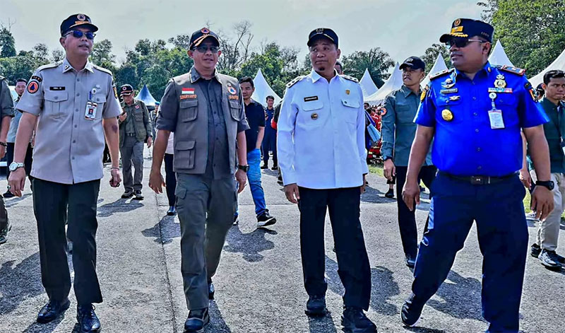 Wakil Wali Kota Pekanbaru Markarius Anwar, dalam Apel Kesiapsiagaan Penanganan Kebakaran Hutan dan Lahan (Karhutla) Nasional tahun 2026