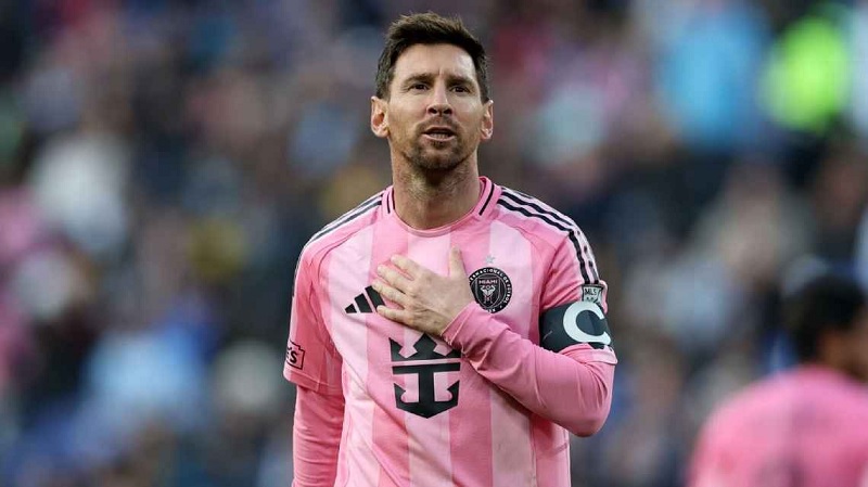 Lionel Messi mencetak gol terbarunya untuk Inter Miami melawan DC United pada hari Sabtu (7/3/2026) waktu AS.