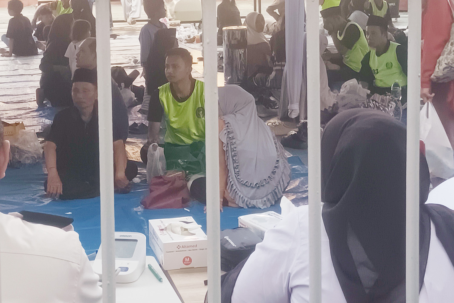 Suasana buka bersama napi Lapas Kelas IIA Pekanbaru bersama keluarga pada Senin (9/3/2026).