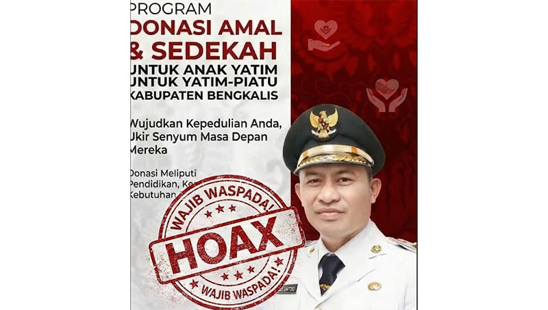 Beredar brosur program donasi dan sedekat yang mencatut nama Wabup Bengkalis Bagus Santoso yang saat ini meresahkan masyarakat.