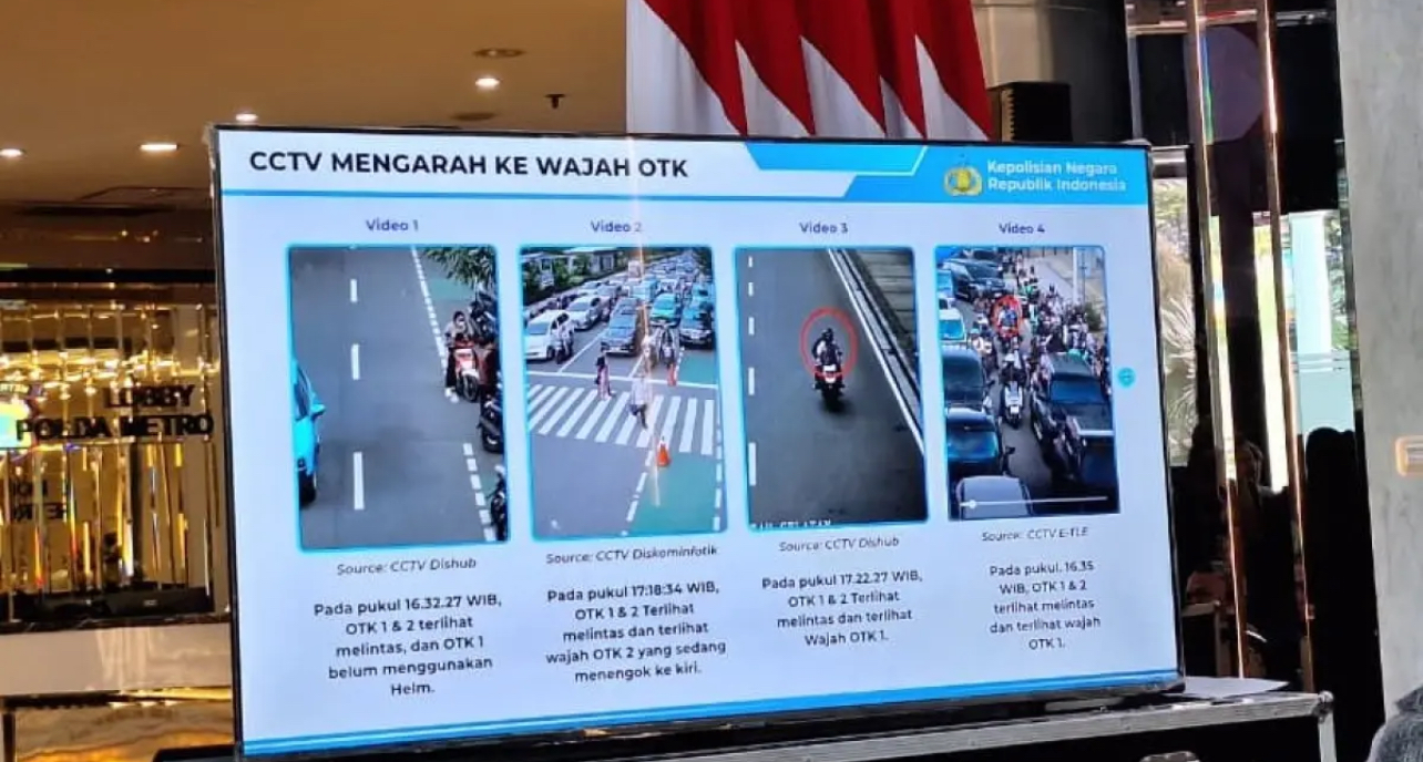 Rekaman CCTV yang menampilkan gerak-gerik eksekutor penyiraman air keras terhadap Aktivis KontraS Andrie Yunus. 