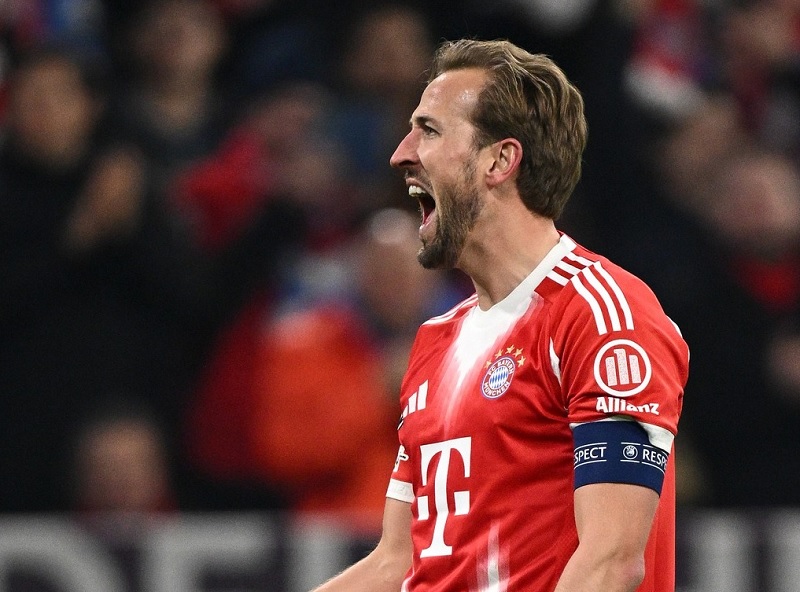 Harry Kane menjadi pemain Inggris pertama yang mencetak 50 gol di Liga Champions setelah mncetak 2 gol saat Bayern hajar Atalanta 4-1