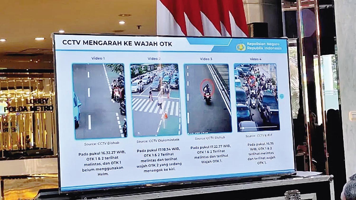 Rekaman CCTV yang menampilkan gerak-gerik eksekutor penyiram air keras terhadap aktivis Kontras Andrie Yunus, baru-baru ini. 