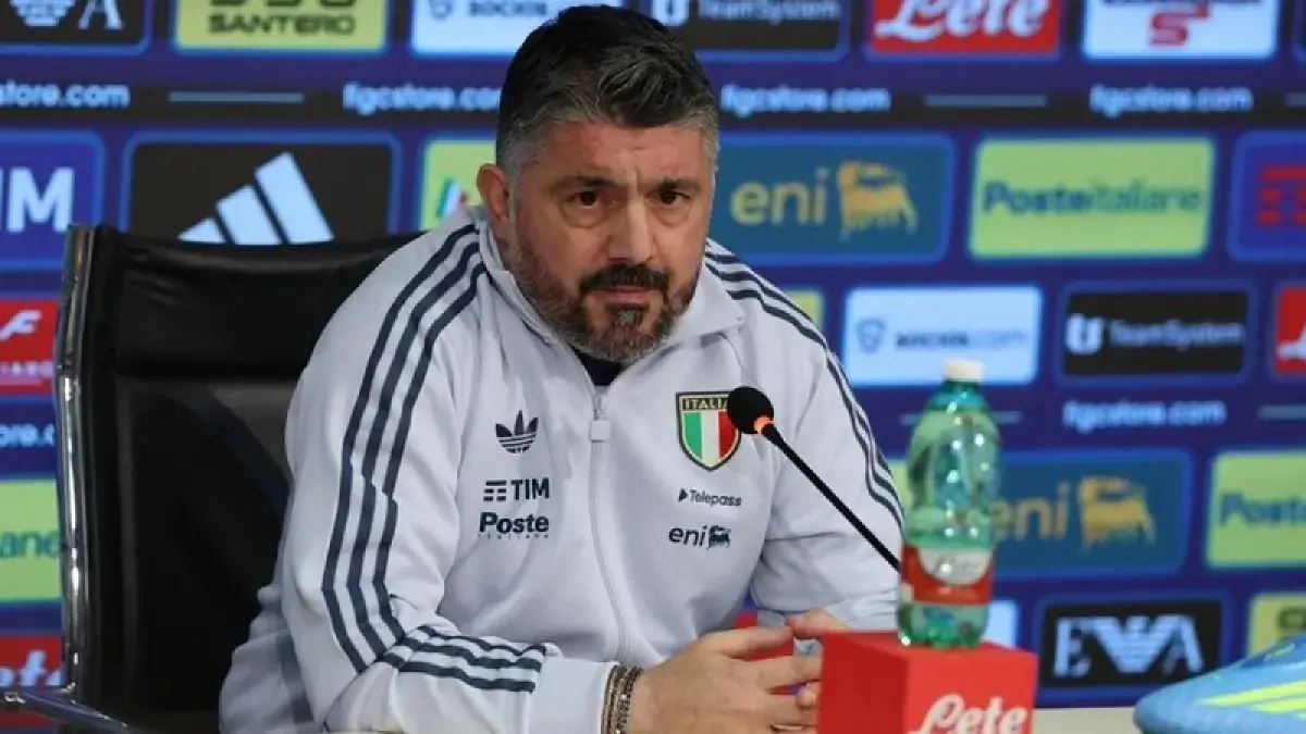 Gennaro Gattuso mundur sebagai pelatih Timnas Italia setelah gagal lolos ke Piala Dunia 2026. Ini jadi kegagalan ketiga beruntun Italia gagal lolos ke Piala Dunia. (FIGC)