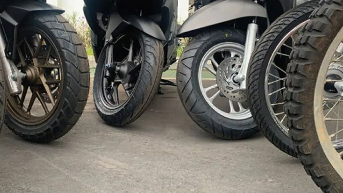 Iustrasi ban motor. (Istimewa)