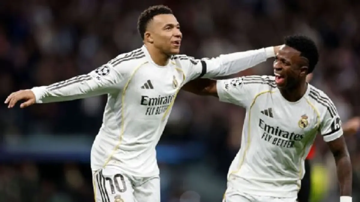 Kylian Mbappé telah mencetak 13 gol dalam sembilan penampilan di Liga Champions musim ini. (David S. Bustamante/Real Madrid via Getty Images)