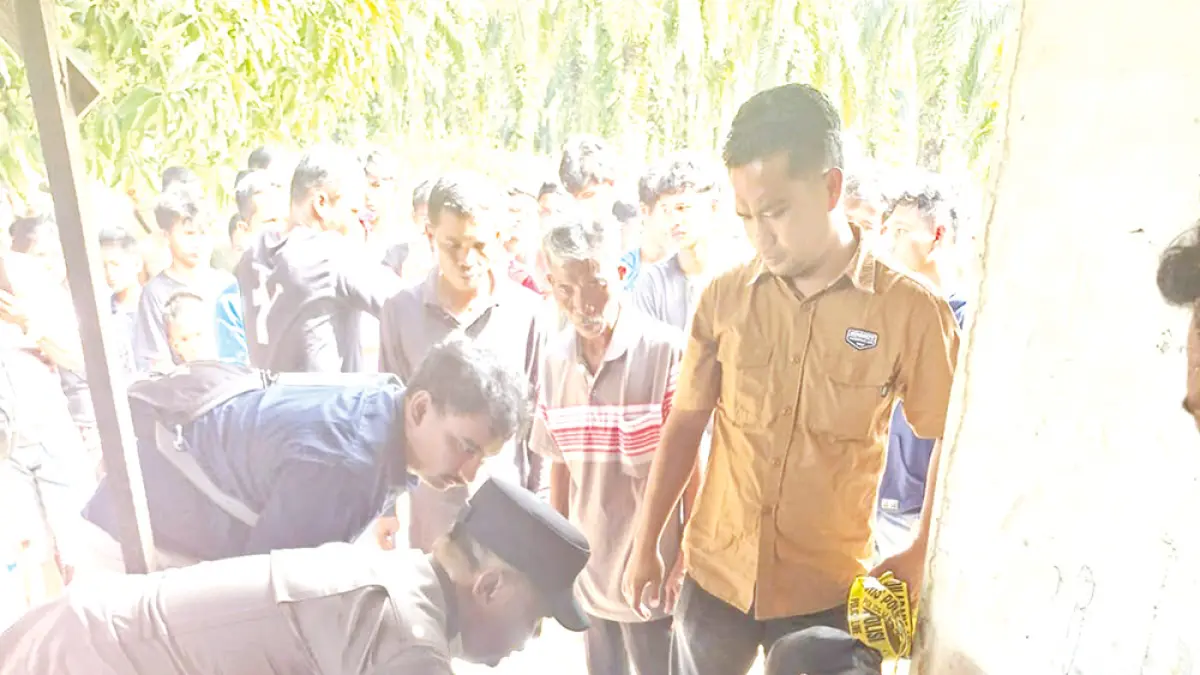 Anak diduga bunuh ayah kandung di Bengkalis, korban tewas dengan luka parah, polisi dalami motif konflik keluarga. (Humas Polres Bengkalis UNTUK Riau Pos)
