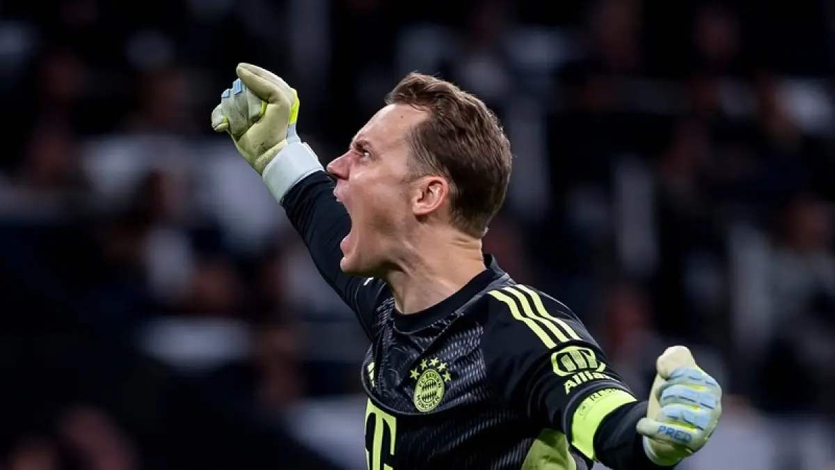 Manuel Neur jadi pemain terbaik dalam kemenangan 2-1 Bayern Munchen atas Real Madrid pada leg 1 perempatfinal Liga Champions, di mana dia membuat 9 penyelamatan,(Instagram Bayern Munchen)