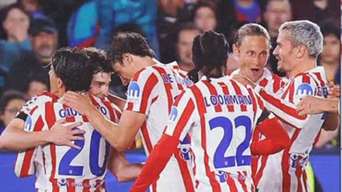 Atletico Madrid meraih kemenangan pertama atas Barcelona di Camp Nou setelah 20 tahun. (Instagram @atleticodemadrid) 