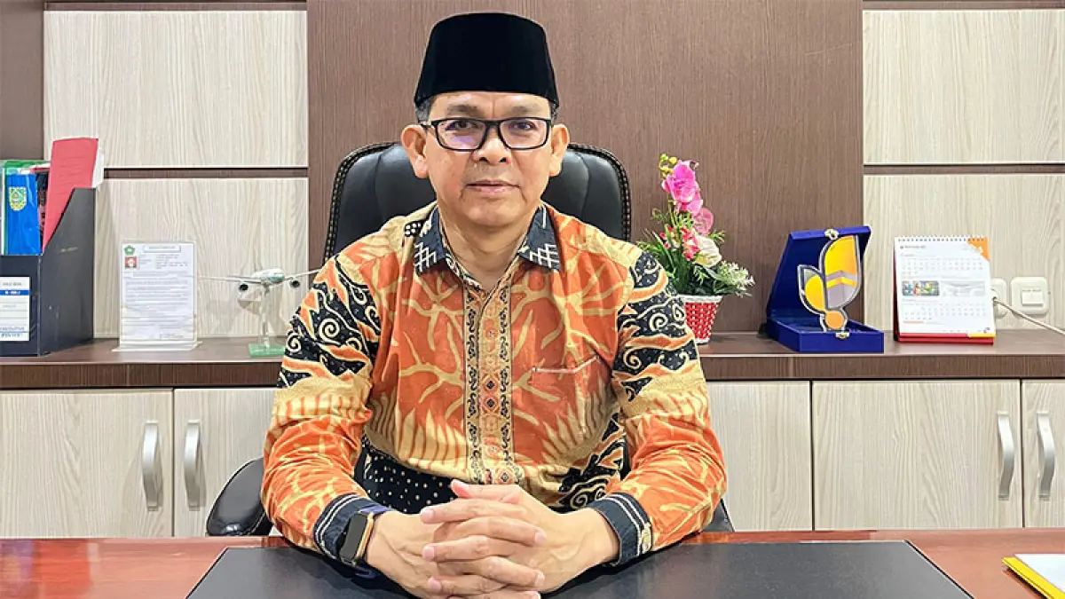 Kepala Kantor Wilayah Kementerian Haji dan Umrah (Kemenhaj) Provinsi Riau, H Defizon SKom MSi. (DOK RIAUPOS.CO)