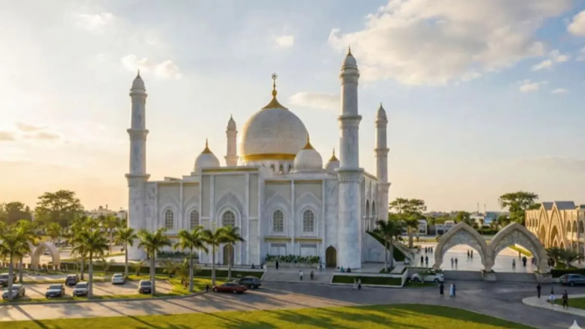 Desain rencana pembangunan Islamic Center Inhu. (Istimewa)