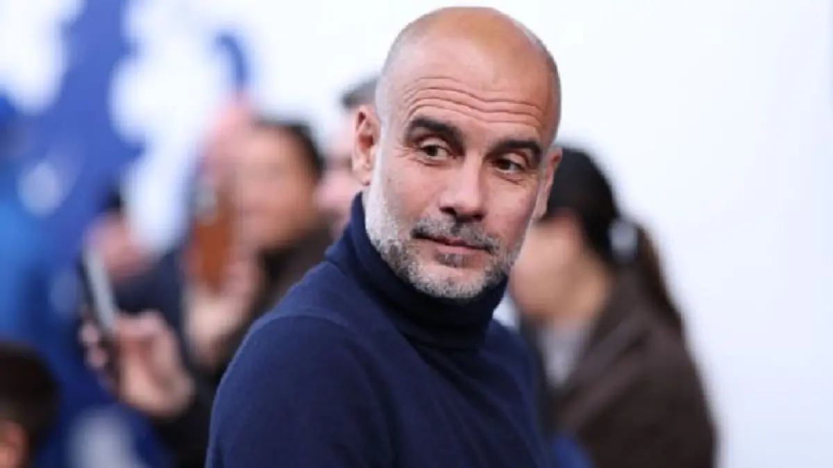 Man City kini hanya tertinggal enam poin dari pemimpin klasemen Arsenal dengan memainkan satu pertandingan lebih sedikit. Pep Guardiola sebut duel dengan Arsenal pekan depan adalah laga final untuk memenangkan gelar Liga Premier. (Alex Livesey-Danehouse/Getty Images)