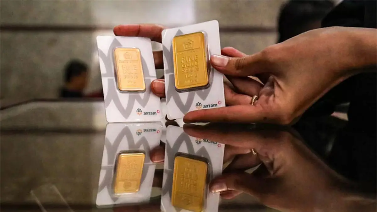 Ilustrasi emas antam. (DOK JAWAPOS.COM) 

