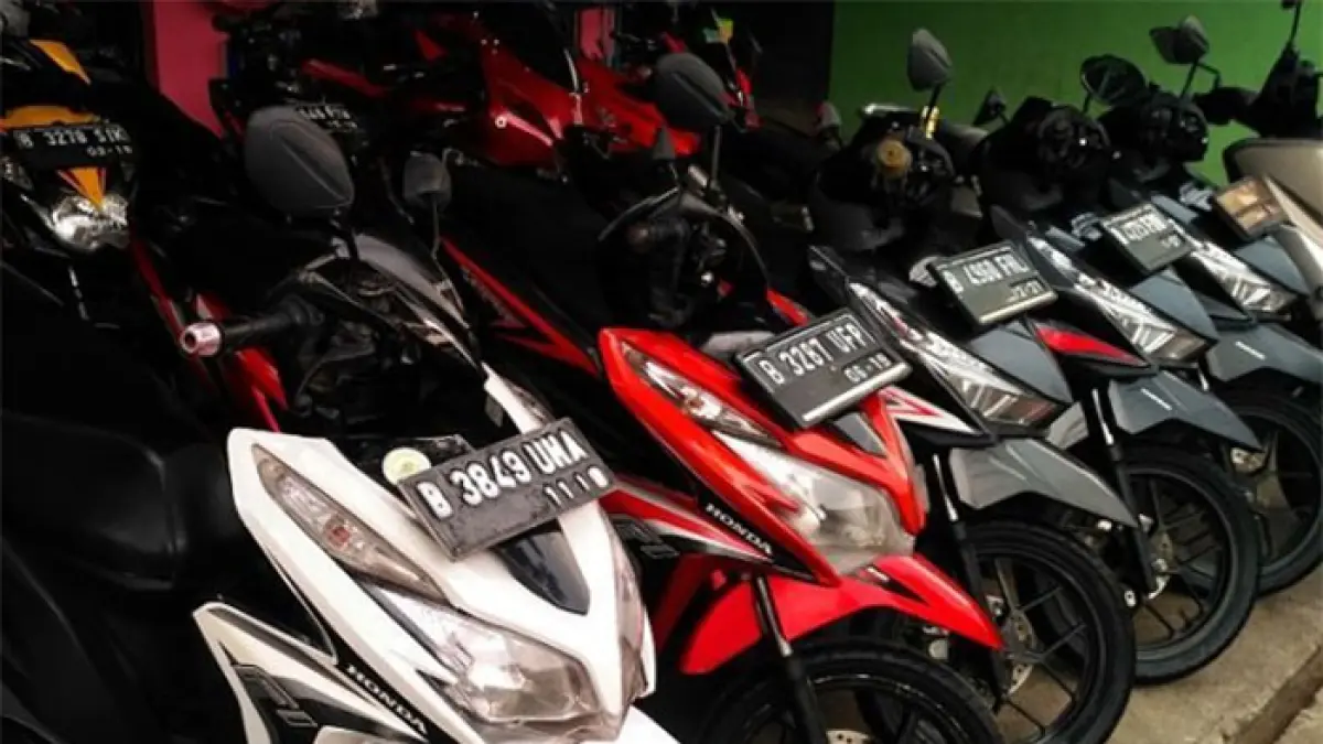 Ilustrasi deretan motor bekas yang dijual. (JAWAPOS.COM)


