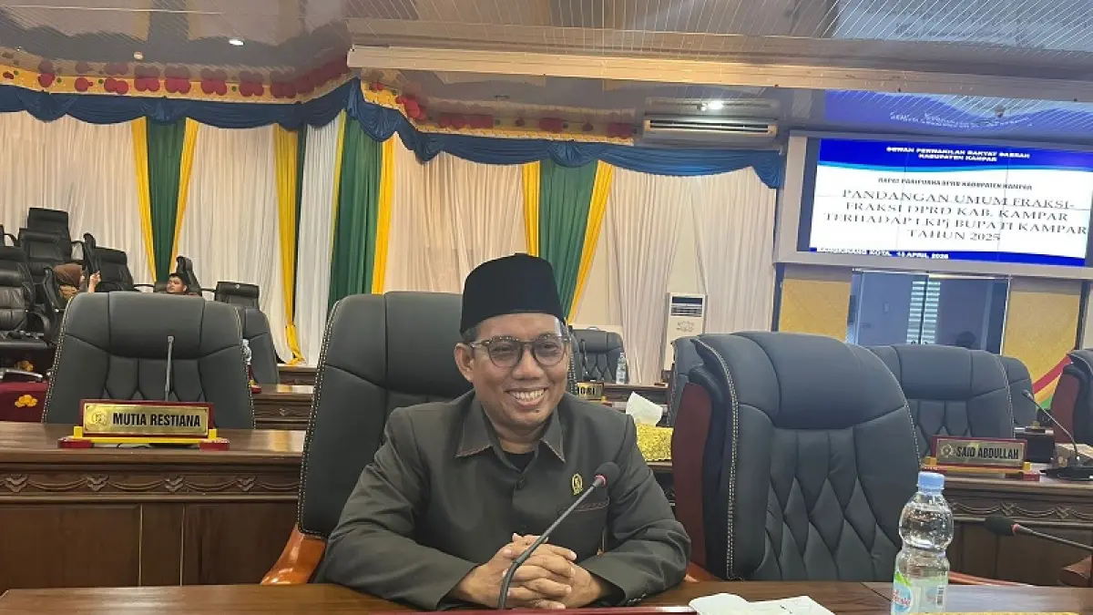 Juru bicara Fraksi PPP 
H Habiburrahman, (Kamaruddin/Riaupos.co)