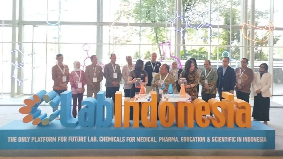 Lab Indonesia 2026 resmi dibuka di Hall 5-7 Indonesia Convention Exhibition (ICE) BSD City berlangsung pada 15-17 April 2026. (ISTIMEWA)