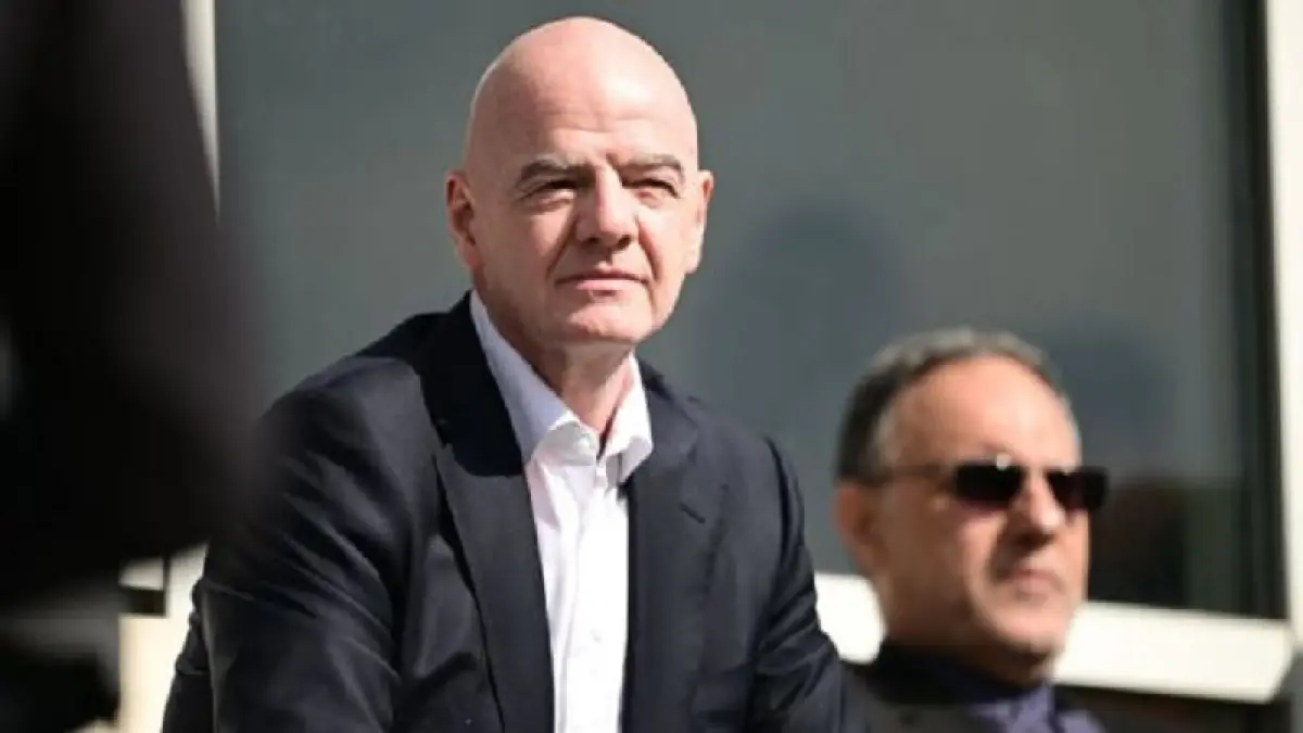 Presiden FIFA Gianni Infantino bisa menghadapi investigasi atas keterlibatannya dalam keputusan untuk mengizinkan striker AS Folarin Balogun bermain meskipun sebelumnya mendapat kartu merah. (Orhan Cicek/Anadolu via Getty Images)