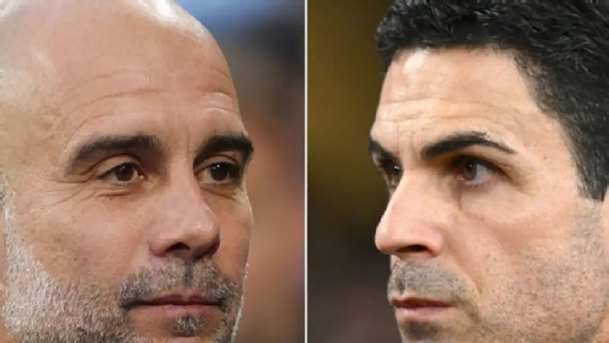 Arsenal besutan Mikel Arteta akan bertandang ke Etihad Stadium, markas Manchester City. Dengan telah memainkan satu laga lebih banyak Arsenal unggul enam poin dari tim besutan Pep Guardiola. (Getty Image)