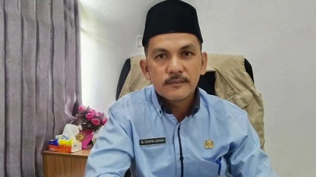 Kakan Kemenhaj Rohil M Syafri Johan. (Zulfadhli/Riaupos.co)