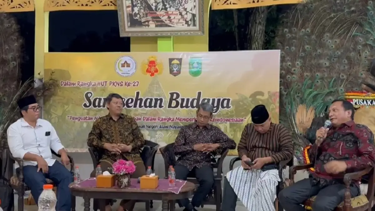 Kegiatan sarasehan budaya yang digelar di Taman Rekreasi Alam Mayang, baru-baru ini. (PKNS Riau).