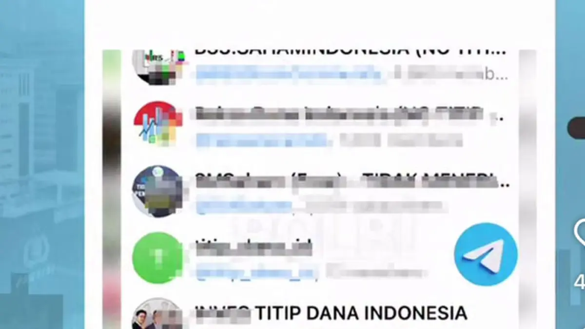 Tangkapan layar modus penipuan berkedok investasi di Telegram. (Instagram Div Humas Mabes Polri)