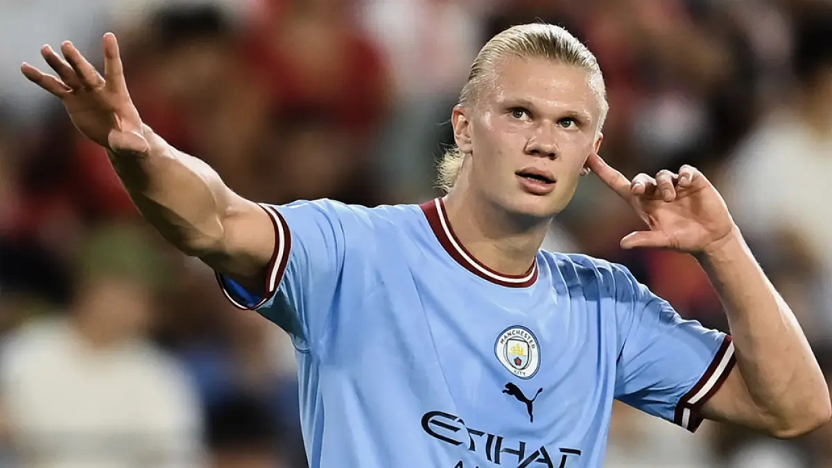 Erling Haaland (Penyerang Manchester City). (JPG)